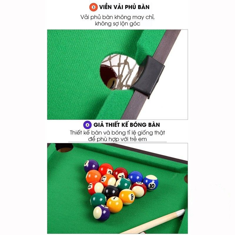 Bàn Bi A, BiDa Mini Chân Cao, Size Lớn Nhất, Đại