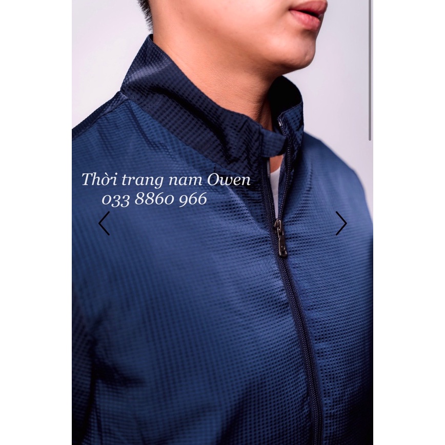 OWEN - Áo khoác gió nam 2 lớp màu XANH NAVY 61043 - chống nước