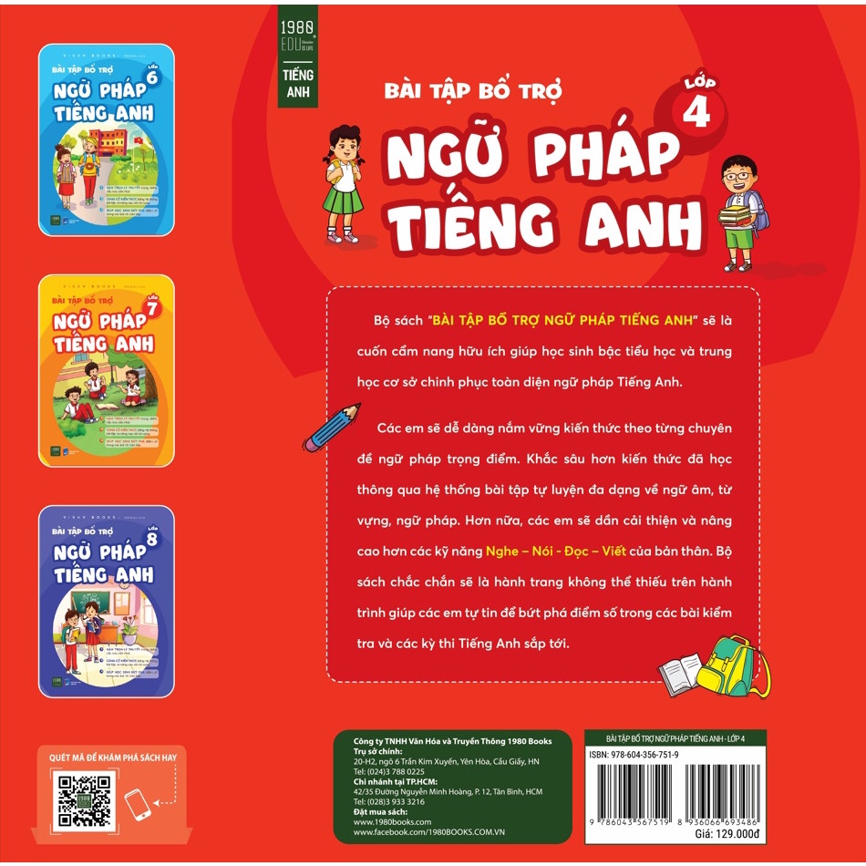 Sách Bài Tập Bổ Trợ Ngữ Pháp Tiếng Anh - Lớp 4