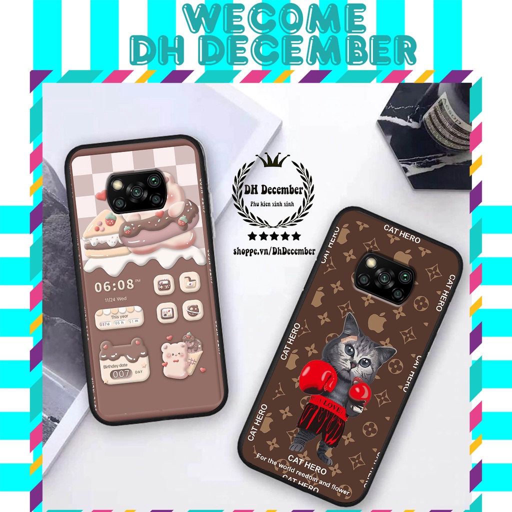 Ốp lưng Xiaomi POCO X3 / X3 PRO / X3 NFC in hình 3D GẤU HỒNG-GẤU BE3R -XINH XẺO CỰC ĐẸP