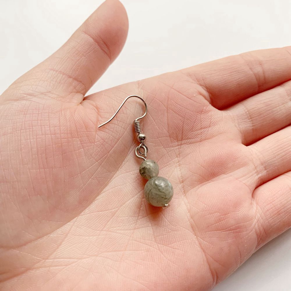 1 Cặp Bông Tai Tròn Đính Đá Pha Lê Tự Nhiên Đơn Giản Cho Nữ
