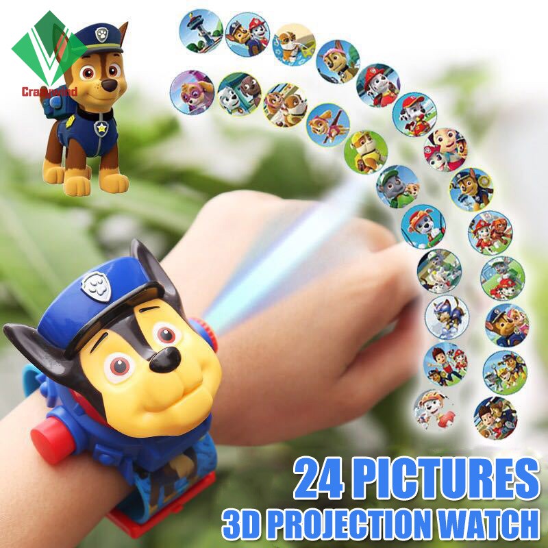 Đồng Hồ Đeo Tay Chiếu Hình Hoạt Hình Siêu Anh Hùng Cho Bé