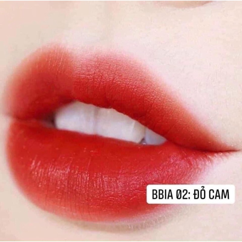 Son Bbia Màu 02 đỏ cam ( son kem lỳ )