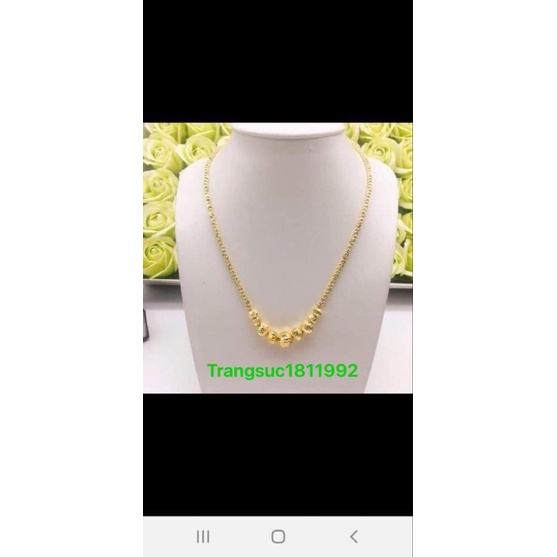 dây chuyền bi mạ vàng