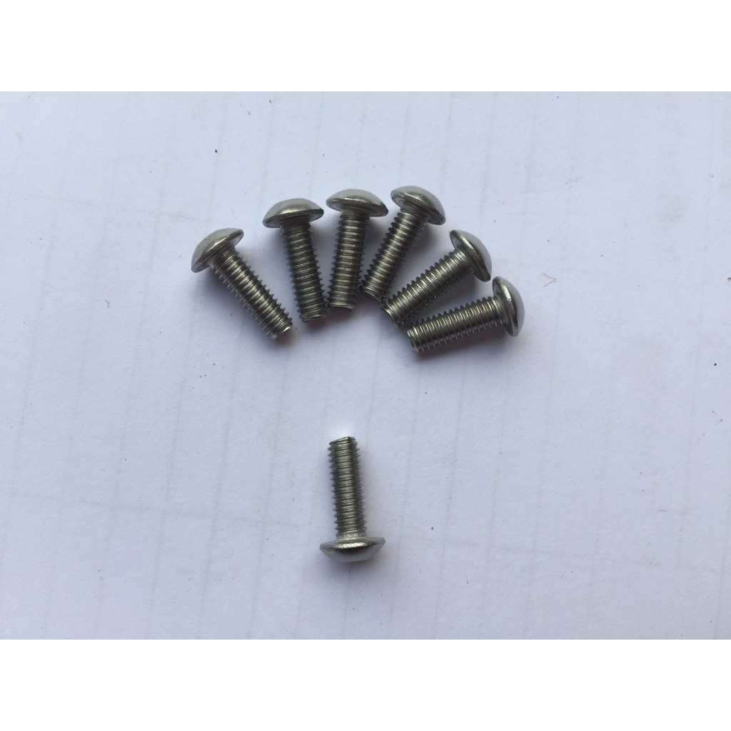 Ốc lục giác M4.0 mũ lồi dài 4/6/8/10/12/14/16/18/20mm
