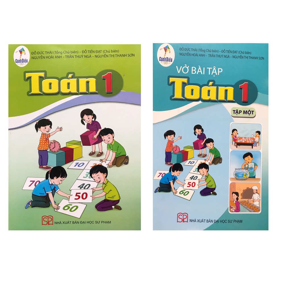 Sách Combo Toán lớp 1 + Vở bài tập toán lớp 1 tập 1+ 2 cây bút chì