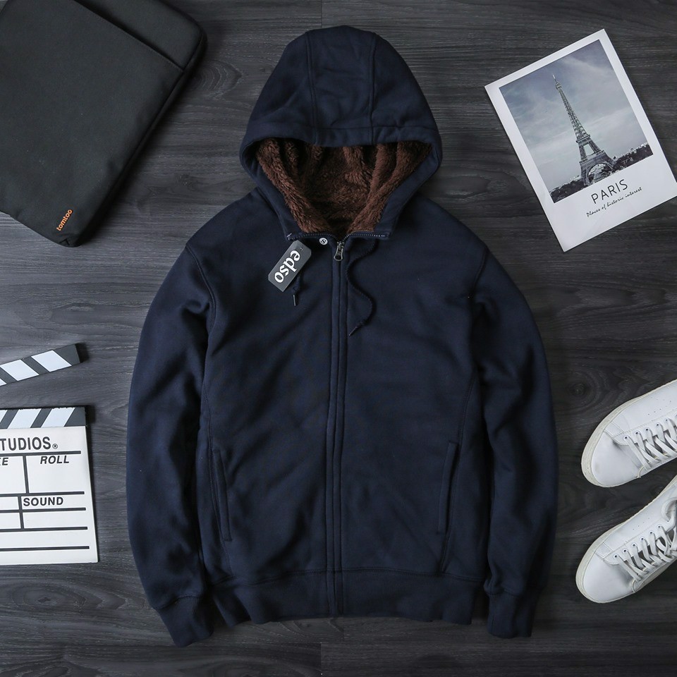 Áo khoác nỉ lót lông trong cho nam | BigBuy360 - bigbuy360.vn