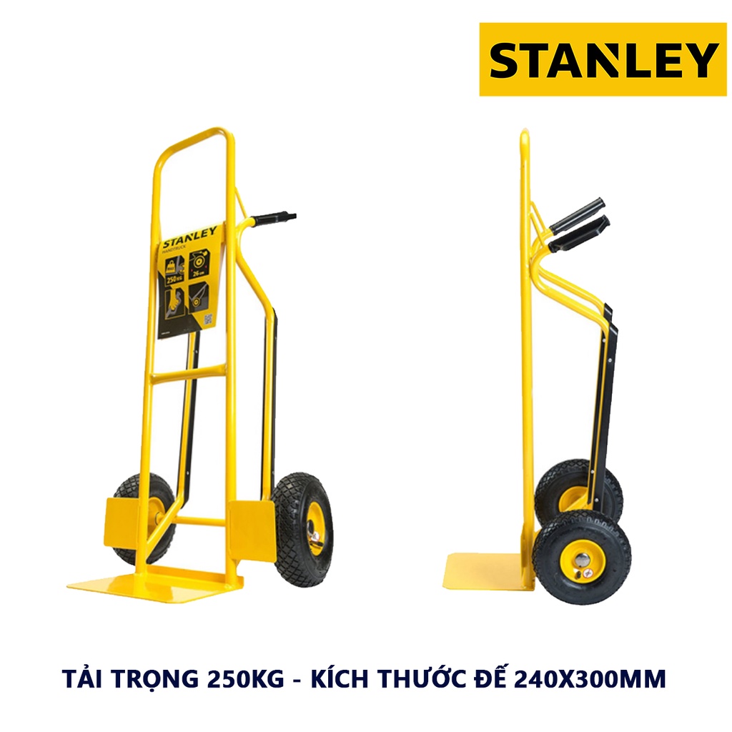 Xe đẩy hàng 2 bánh Stanley SXWTC-HT524 Xe đẩy tay kích thước 500x1190x550 mm tải trọng 250kg - chính hãng - xsafe