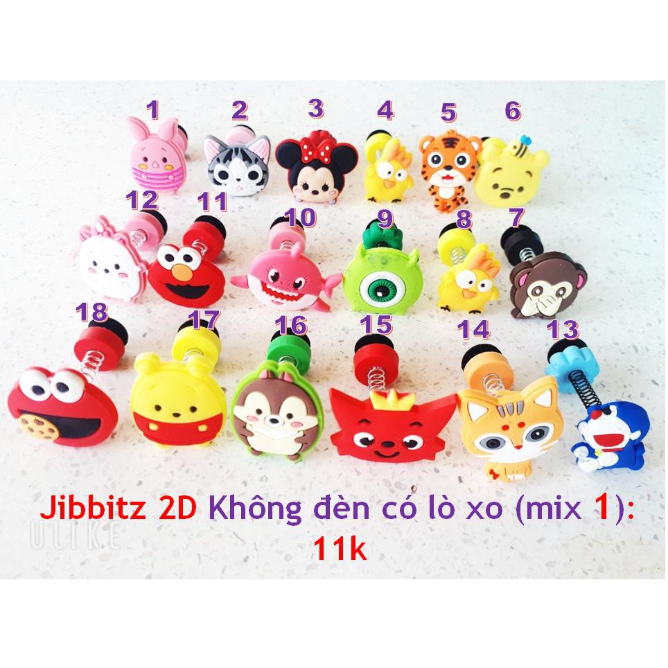 STICKER / JiBITZ GẮN DÉP CROSS , DÉP CÁ SẤU, SỤC.