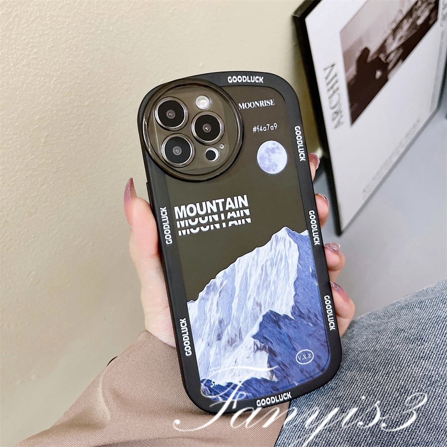 Ốp Điện Thoại TPU Mềm Họa Tiết Ngọn Núi Tuyết Cho iPhone 14 13 12 11 Pro Max X XR Xs Max 8 7 Plus SE 2020