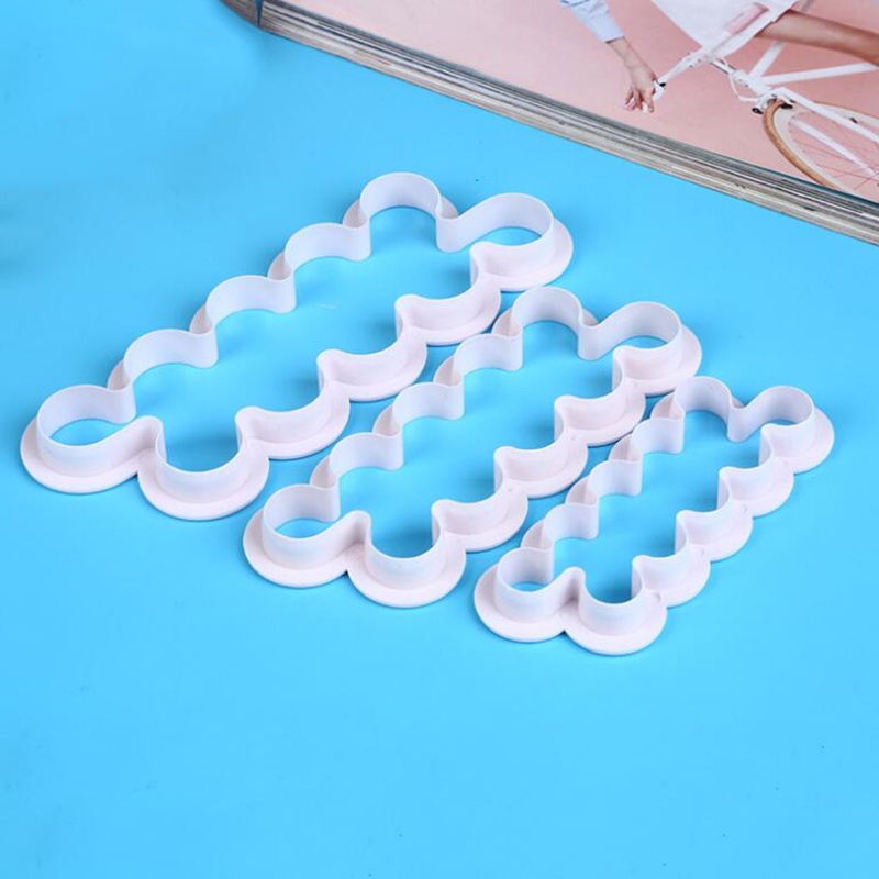 Set 3 Khuôn Cắt Tạo Hình Hoa Hồng Trang Trí Bánh