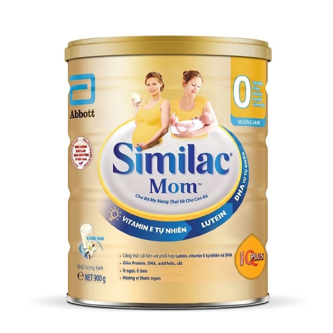 sữa bột similac mom vani 900gr date 2023