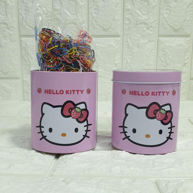 Dây buộc tócFREESHIPHộp Thun Cột Tóc Hello Kitty Cho Bé kute