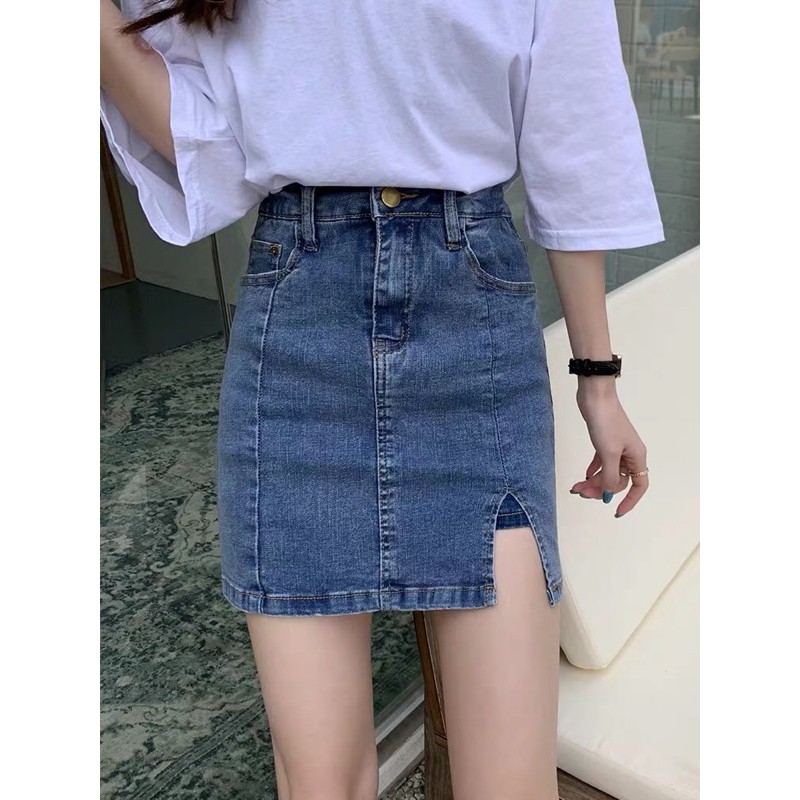 [HOT] Chân Váy Jeans Dáng Chữ A Siêu Xinh (Có sẵn) | BigBuy360 - bigbuy360.vn