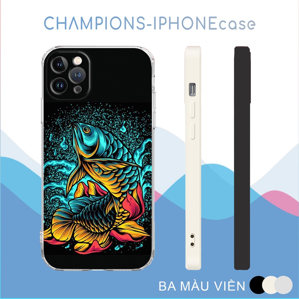 Ốp điện thoại cá chép hóa rồng Wan Iphone 6/7/8/x/xr/xs/11/12/13 plus pro max LRT20211982