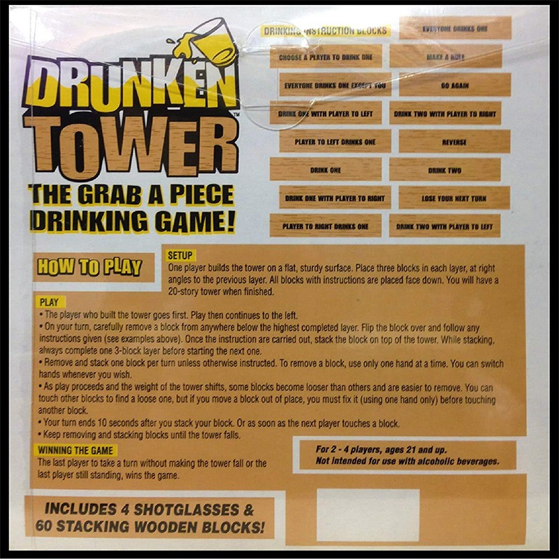 Bộ đồ chơi rút gỗ Drunken Tower vui nhộn