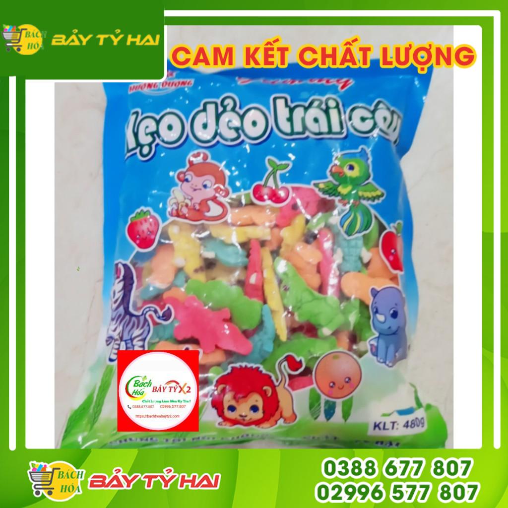KẸO DẺO HƯƠNG TRÁI CÂY HÌNH CÁ SẤU TÚI 500GR