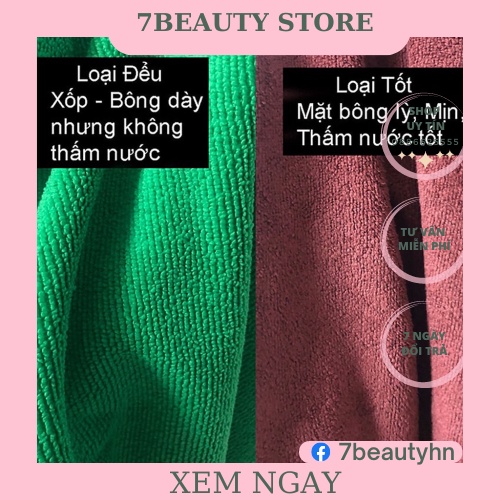 Khăn gội đầu spa 35*75 cm dùng trong spa thẫm mỹ viện