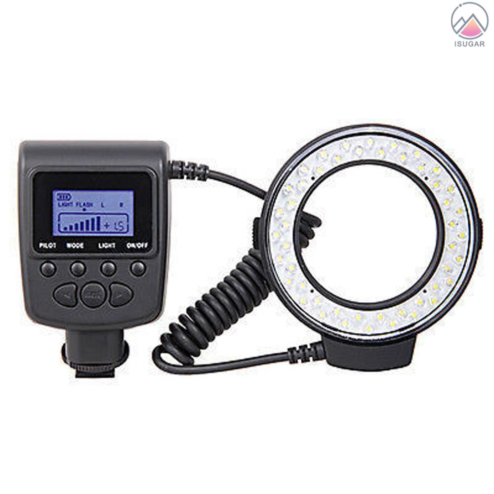 Macro LED Round Flash Bundle with 8 Adapter Rings Compatible with   Pentax Olympus Panasonic DSLR Ca