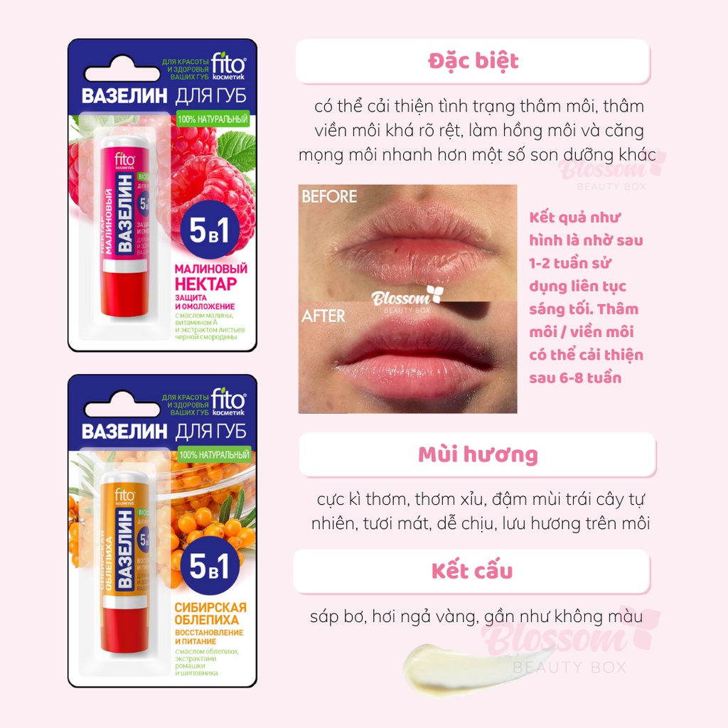 Son dưỡng mềm môi Fito 4.5g Nội địa Nga