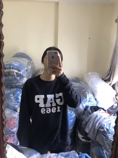 Áo sweater Chữ GAP