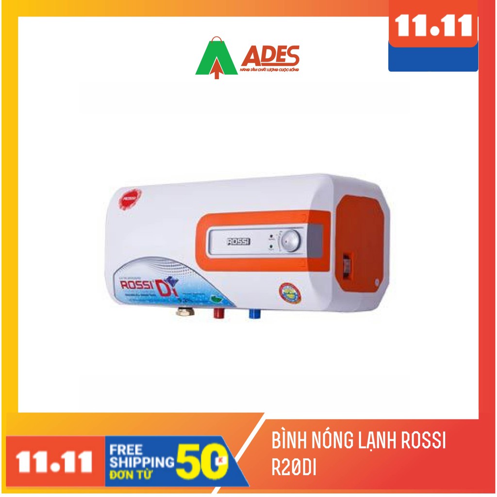 [Mã 154ELSALE2 giảm 7% đơn 300K] Bình nóng lạnh Rossi R20DI