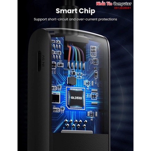 Hub chia USB 3.0 ra 4 cổng dài 0,5M/1M chính hãng Ugreen cao cấp   - Phân Phối Chính Hãng