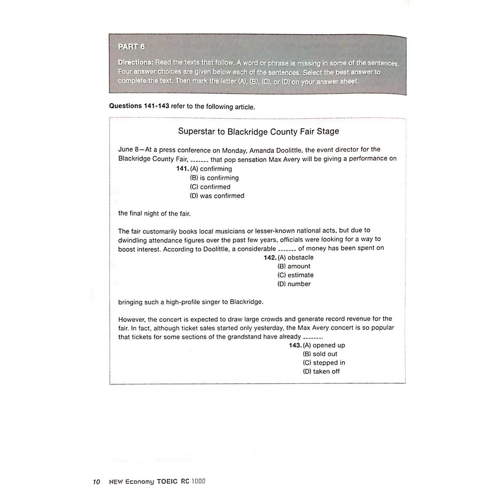 Sách-New Economy TOEIC RC 1000 (Không CD)