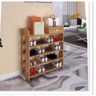 kệ để GIÀY DÉP 5 TẦNG bằng GỖ cao cấp