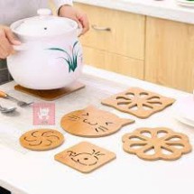 HDGD Tấm lót nồi bằng gỗ tre nhiều hình 25 GU29