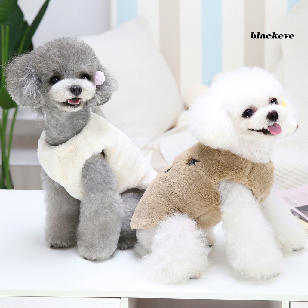 Áo len không tay mềm mại giữ ấm in họa tiết biểu cảm dễ thương cho thú cưng