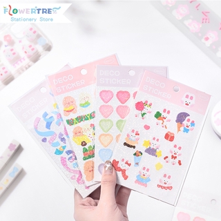 Flowertree Sticker Set 2 nhãn dán Flowertree phong cách khu vườn tiệc xinh xắn thời trang