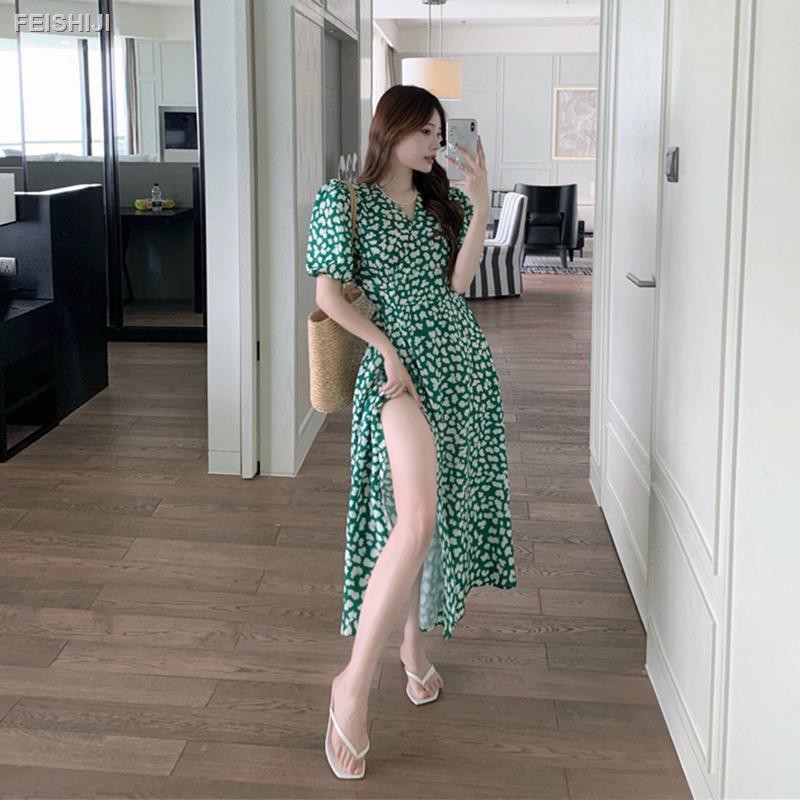 Đầm Voan Hoa Phong Cách Retro Thời Trang Hè 2021 Cho Nữ 7 Ngày | BigBuy360 - bigbuy360.vn