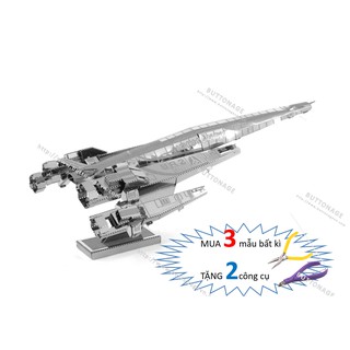 Mô Hình Lắp Ghép kim Loại 3D Phi Thuyền Normandy SR2