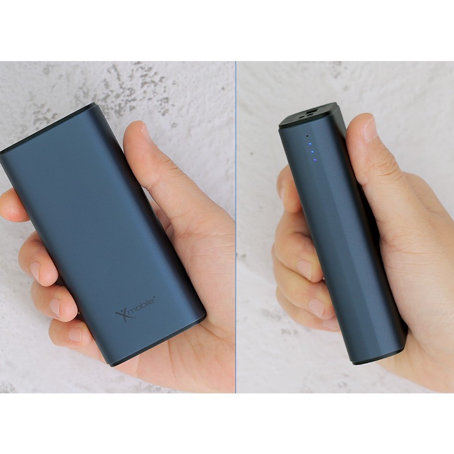 Pin sạc dự phòng  Xmobile PowerSlim PJ JP213 10.000 mAh Type C/1 cổng USB 1 cổng Type C - Chính hãng BH 12 tháng