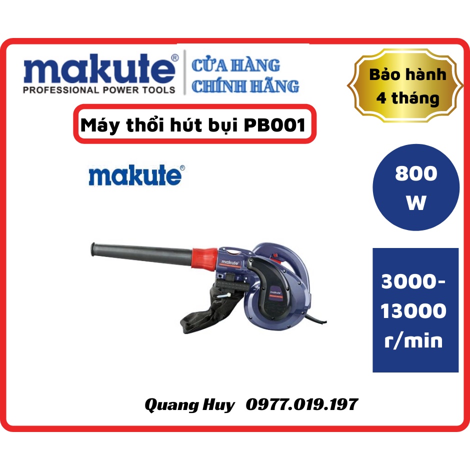 Máy Thổi Bụi Makute PB001 2 chức năng-Thổi Và Hút Bụi