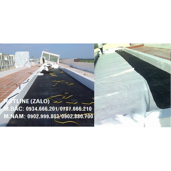 Vỉ nhựa thoát nước - vải địa trồng cây