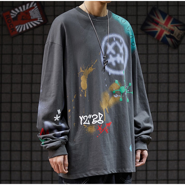 [Mẫu Mới] Áo Thun Nam Basic Tay Dài Cổ Tròn Họa Tiết Vẩy Sơn Phong Cách Trẻ Trung Thời Trang Zenkonu TOP NAM 1000149V1 | BigBuy360 - bigbuy360.vn