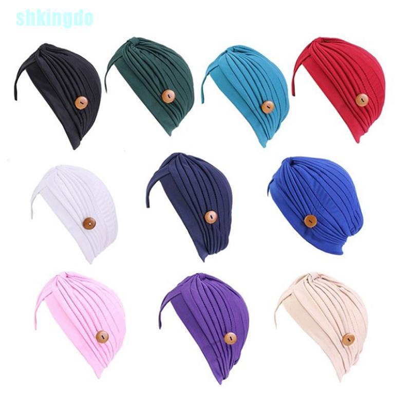 Mũ Turban Có Nút Cài Bảo Vệ Tai Cho Người Lớn Mới