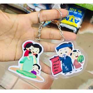 Móc khoá làm theo yêu cầu cắt tỉa theo hình ép nhựa plastic