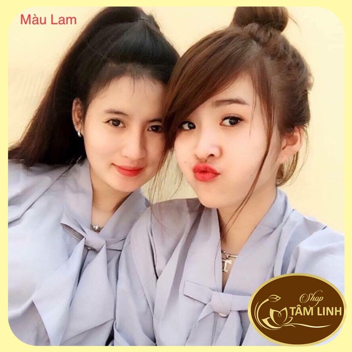 Đồ Lam Đi Chùa _Mẫu La Hán Nơ_Đẹp Rẻ