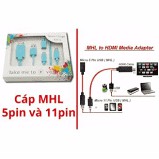 Cáp MHL xuất tín hiệu từ smartphone android ra tivi và máy chiếu