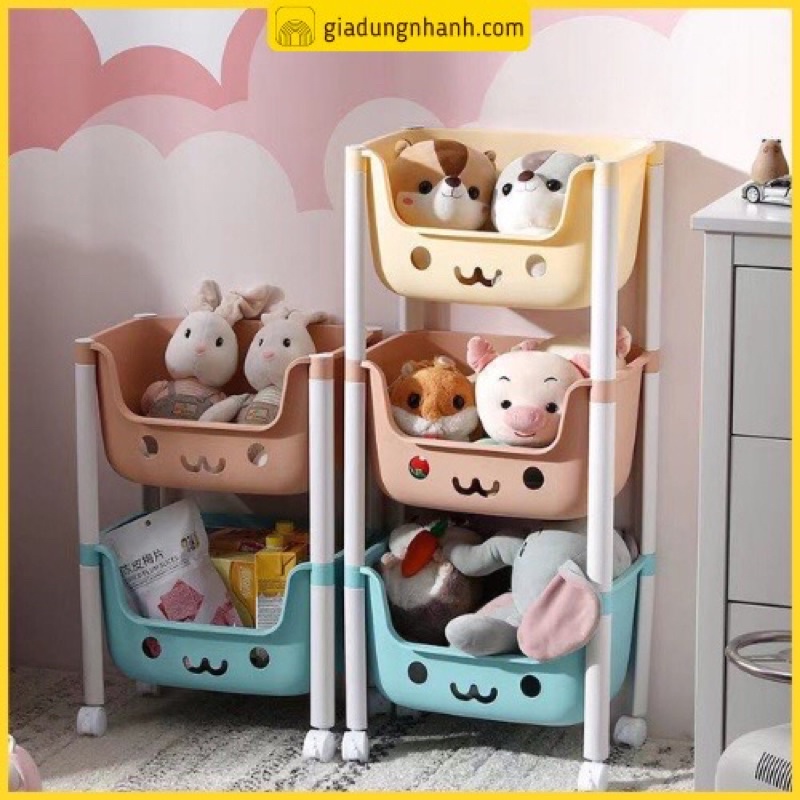 Kệ để đồ đa năng 3 tầng hình gấu