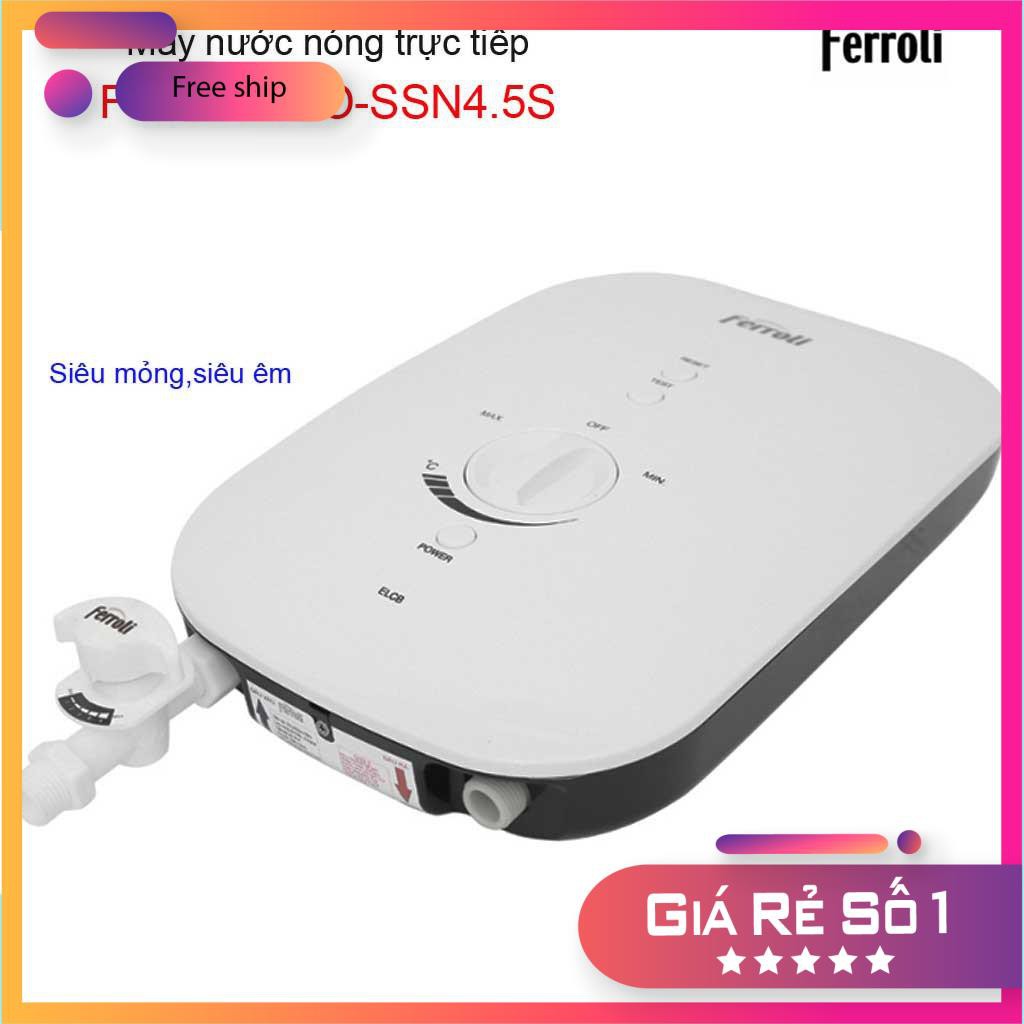 Máy nước nóng trực tiếp Ferroli, Best sales Bình nước nóng trực tiếp Ferroli Divo SSN 4.5S không bơm