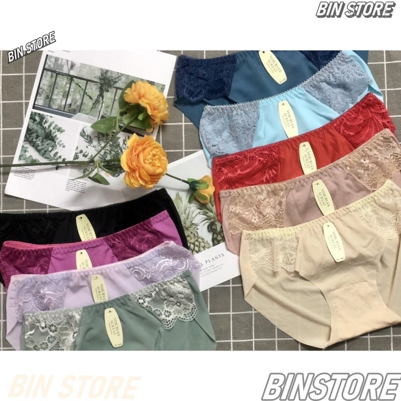 { sale sale} QUẦN LÓT NỮ SU PHỐI REN - QUẦN CHIP NỮ , QUẦN SỊP NỮ- CÓ BIGSIZE GIAO MÀU NGẪU NHIÊN