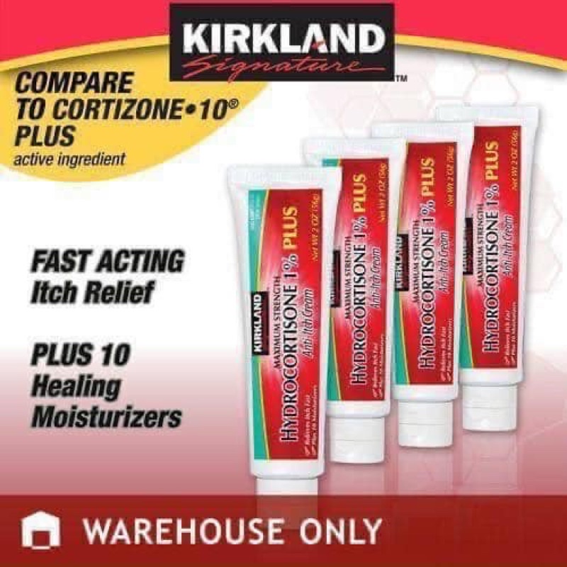 Kem bôi ngứa & dị ứng Kirkland Hydrocortisone 1% Plus Mỹ