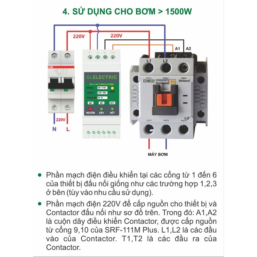 Rơ le phao điện an toàn SRF -111M Plus