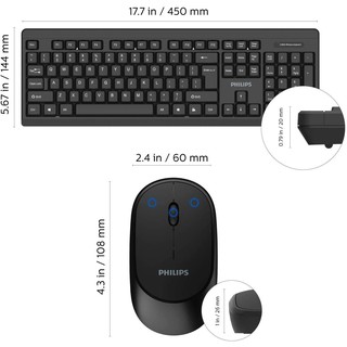Bộ bàn phím và chuột không dây wireless PHILIPS C324
