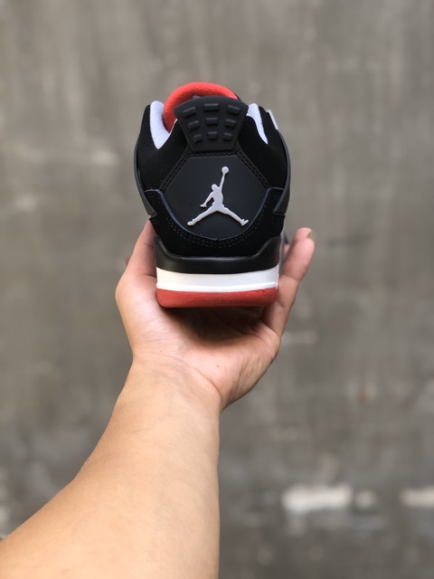 Giày sneaker JD4  đen viền đỏ phiên bản cao cấp