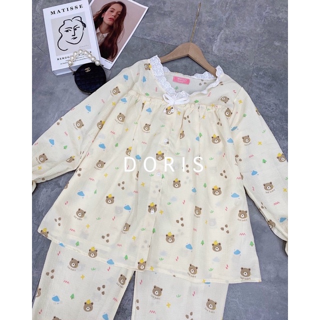 Pijama bầu -đồ bộ bầu trước và sau sinh vạt chéo. Chất Liệu Xô Đũi Cao Cấp Mặc Hè Cực Mát